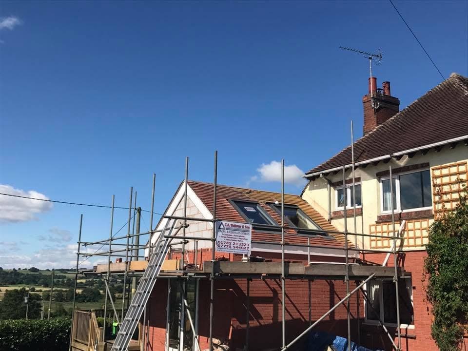 Roofing and finishing work