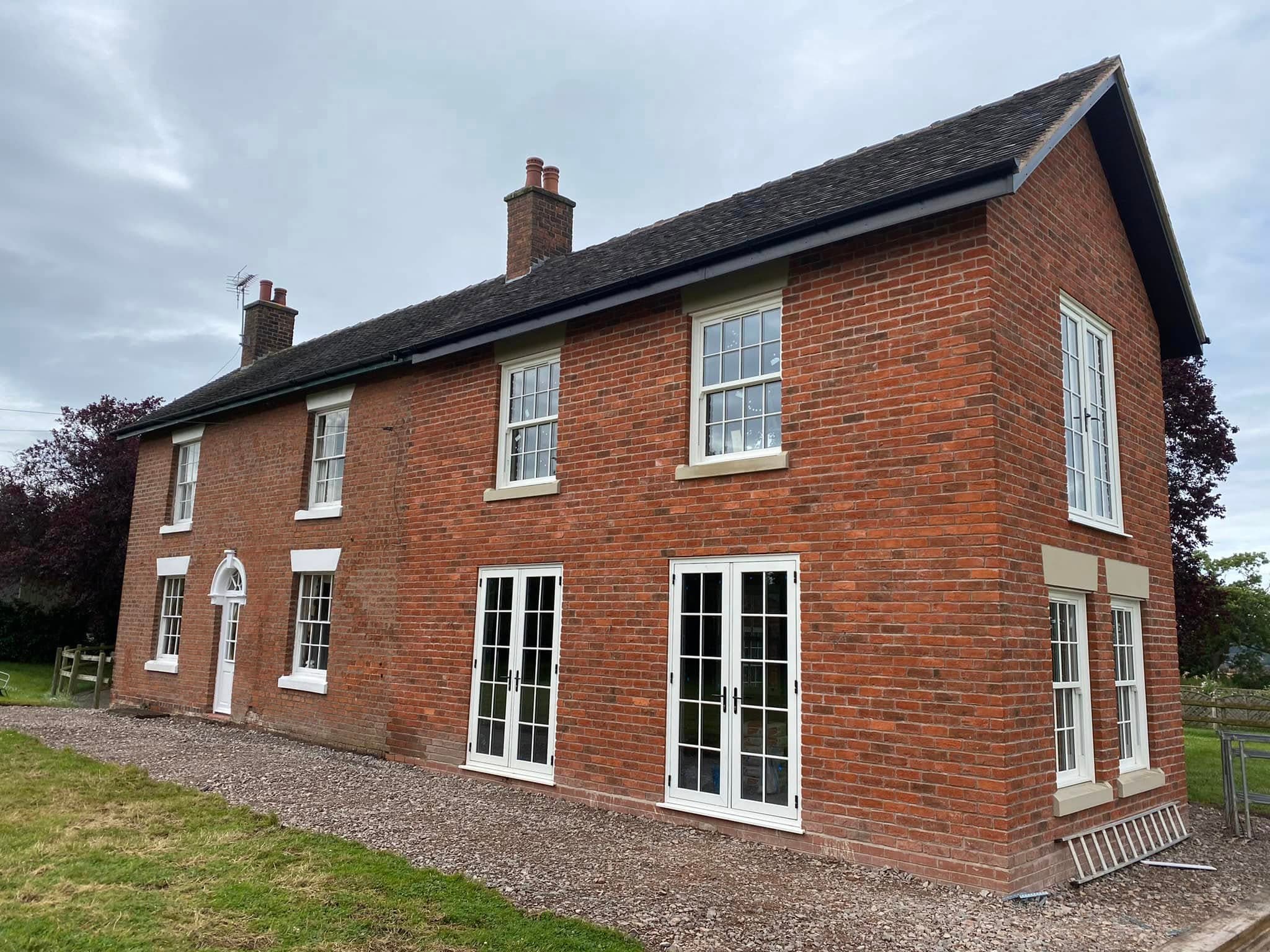 Recent building and plastering work