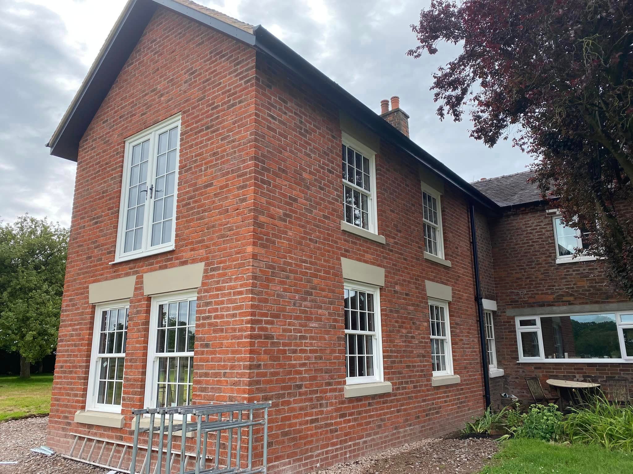Recent building and plastering work