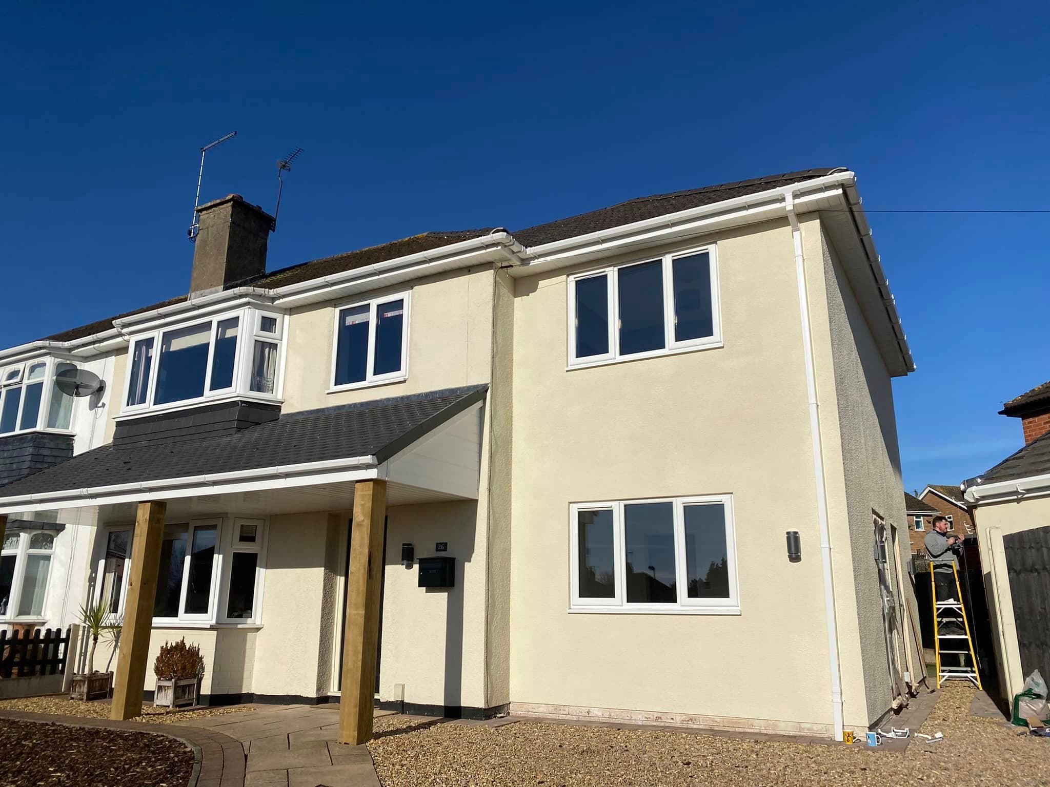 Recent building and plastering work