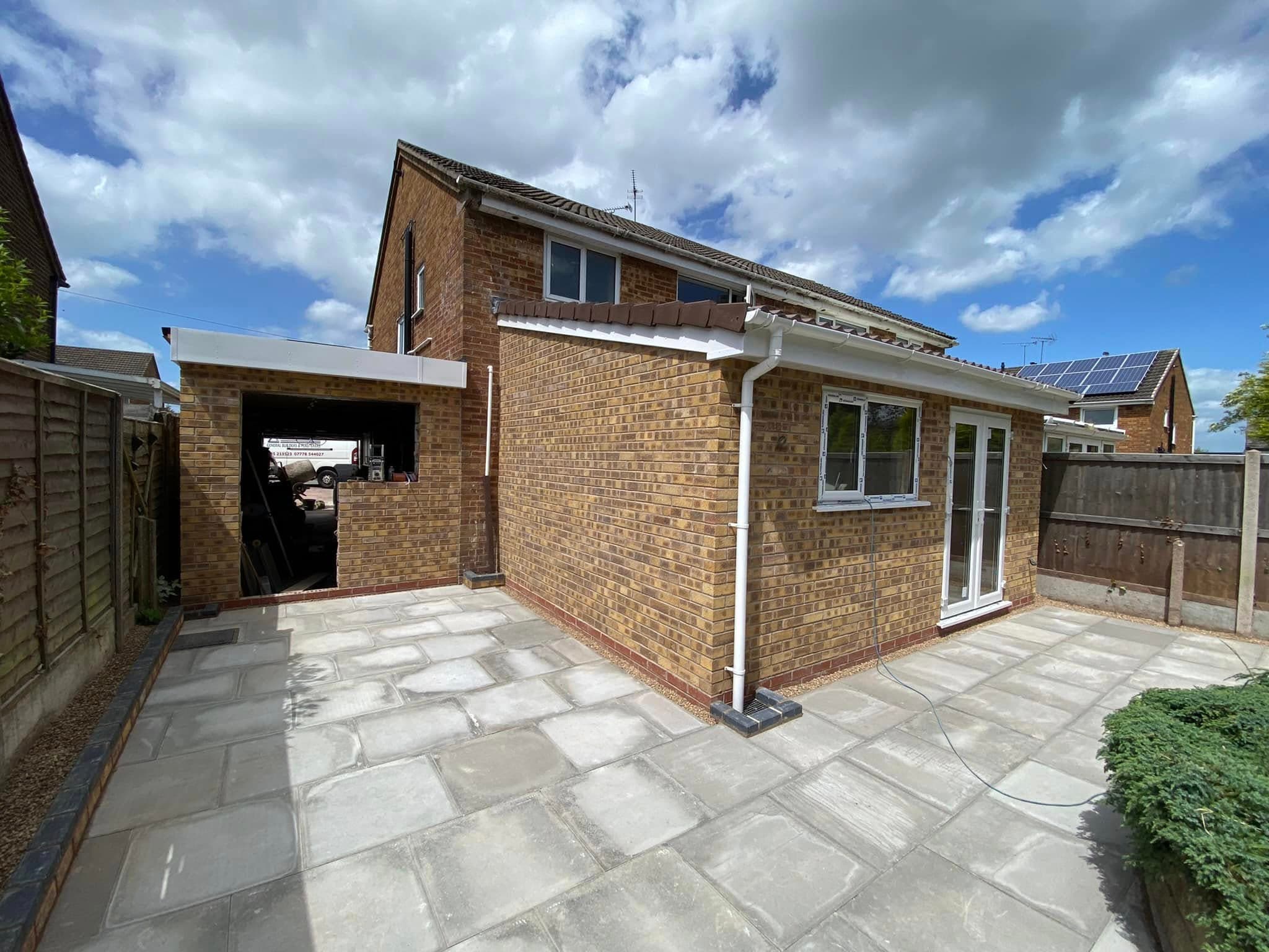 Recent building and plastering work